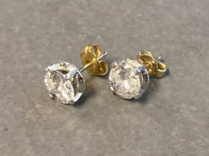 Diamond Earrings, Approx. 3 Carats